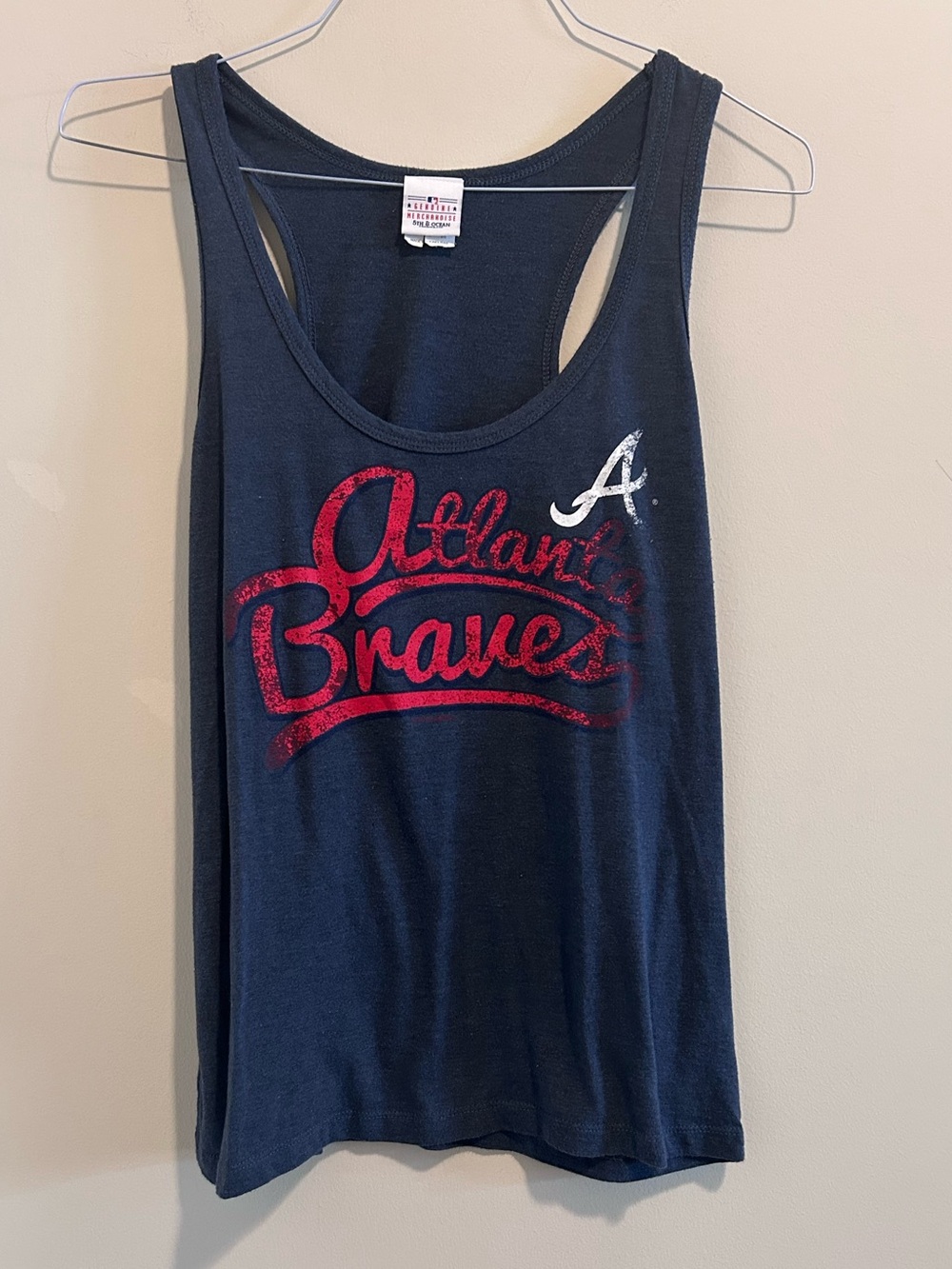 Distressed Women’s Braves Racerback Tank